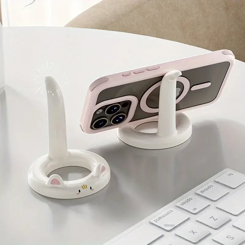 Cartoon Cat Phone Stand | Adjustable Angle Desktop Holder Phone Stand QXL