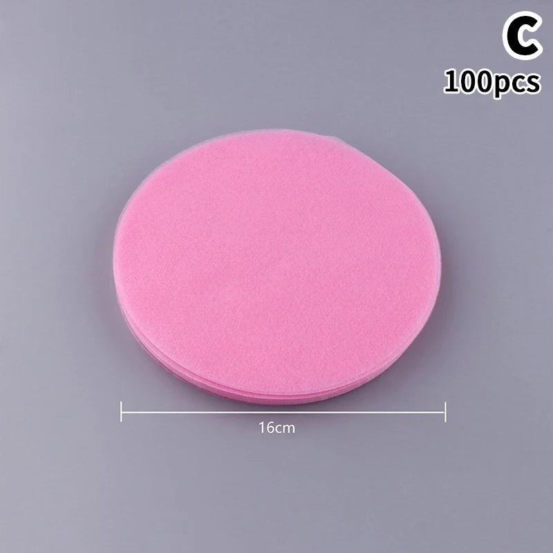 Nail Dust Collector Filter Paper | Non-Woven 100/200 Sheets Nail Vacuum Filter QXL C Pink
