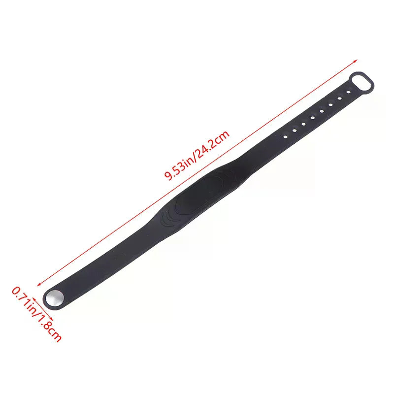 Silicone RFID Wristband 125KHz 13.56MHz Waterproof Adjustable RFID Wristband QXL