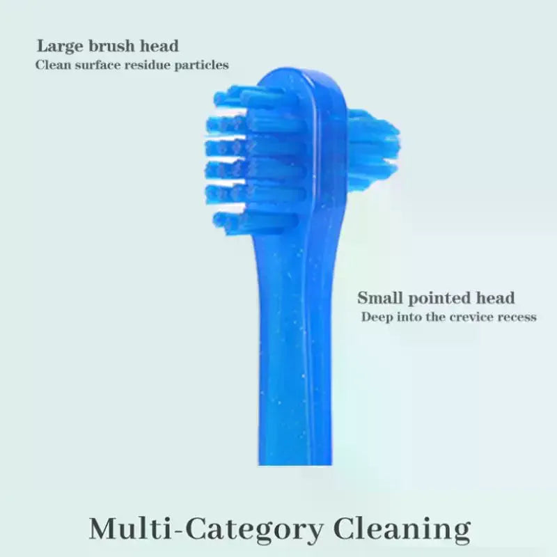 T-Shape Dual-Head Denture Brush | Retainer & Braces Cleaner Denture Cleaning Brush QXL