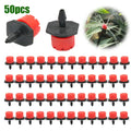 50/100-Pack Adjustable Drip Irrigation Emitters | 1/4" Garden Drip Irrigation Emitters QXL 50pcs