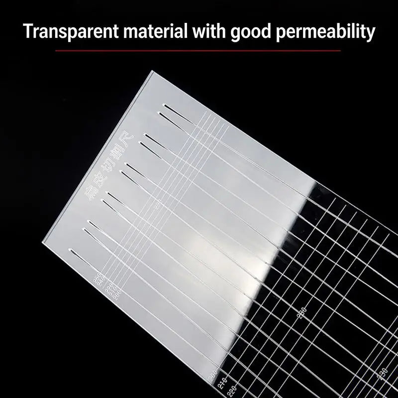 Acrylic Slingshot Band Cutting Ruler Template | DIY Latex Tool Cutting Ruler Template QXL