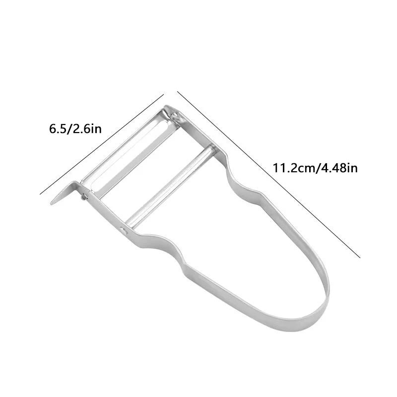 Stainless Steel 2-in-1 Fruit & Vegetable Peeler with Digging Knife Vegetable Peeler QXL