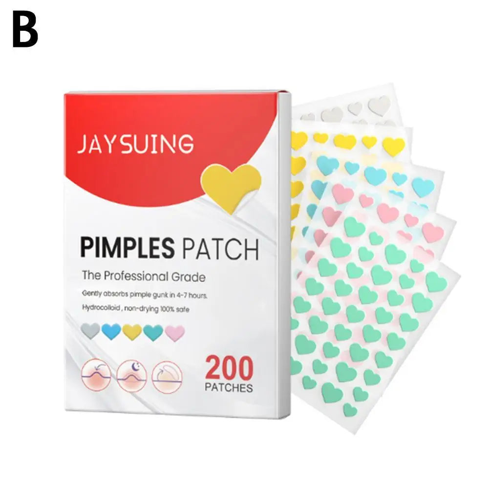 Colorful Star Hydrocolloid Acne Patches 200-Pack | Spot Cover Hydrocolloid Acne Patches QXL K