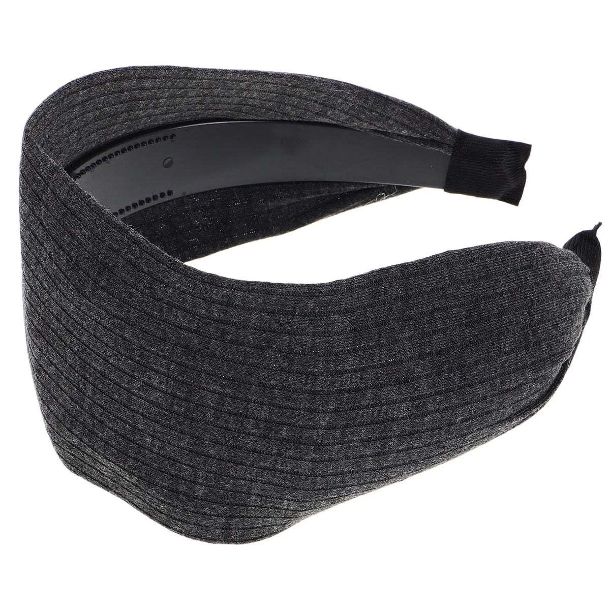Wide Grey Non-Slip Fabric Headband | Workout & Yoga Hairband Wide Fabric Headband QXL