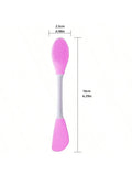Double-Head Silicone Face Mask Brush & Cleansing Tool Facial Mask Brush QXL rosered
