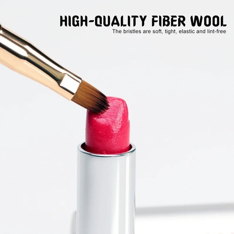 Retractable Double-Ended Lip Gloss Brush with Protective Cap Lip Makeup Brush QXL