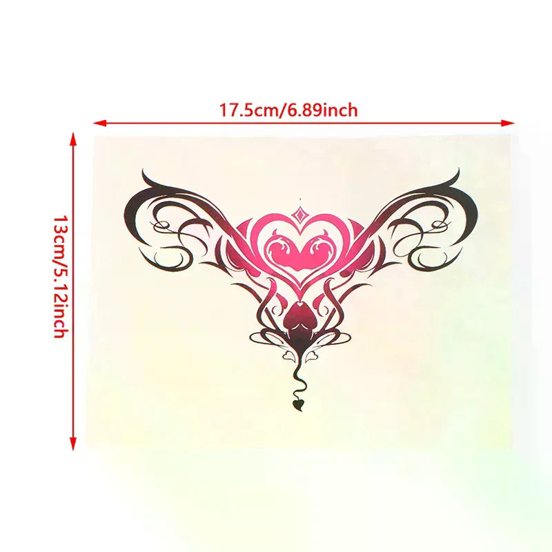 Waterproof Temporary Wing Tattoo Sticker – Leg, Arm & Back Temporary Tattoo Sticker QXL