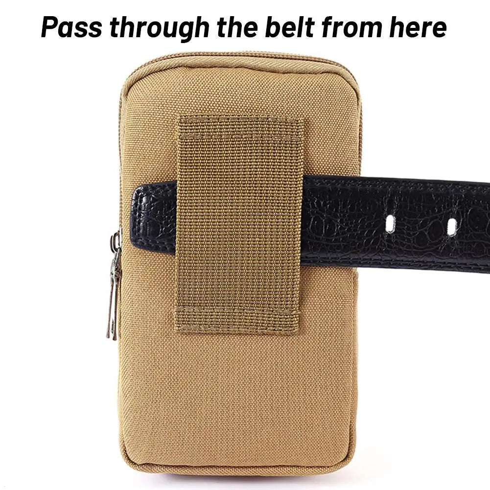 Nylon Tactical Waist Bag | Waterproof Hiking Phone Fanny Pack Tactical Waist Bag QXL
