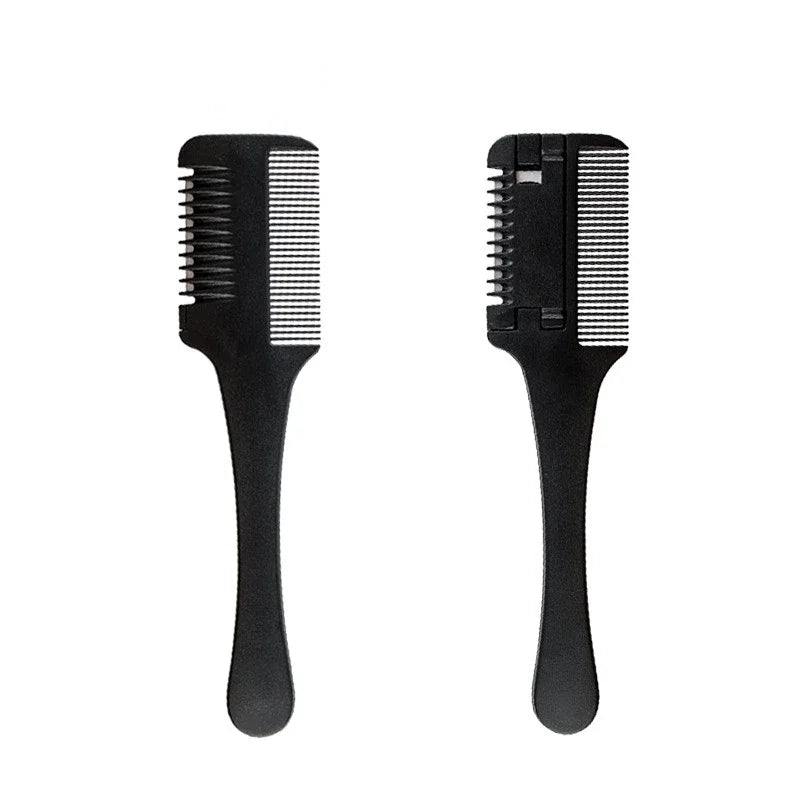 Razor Comb for Hair Thinning & Cutting | Black Handle Tool Hair Thinning Razor Comb QXL