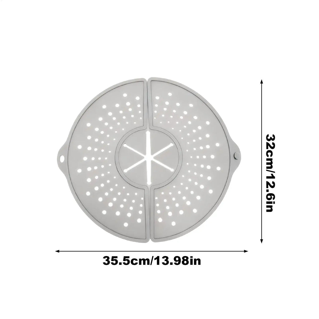 Foldable Silicone Splatter Screen & Frying Pan Cover Splatter Screen QXL