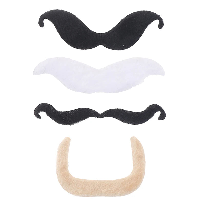 48-Pc Fake Beard & Mustache Set | 16 Costume Styles Costume Beard Set QXL