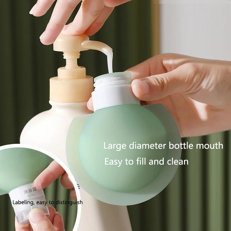 3-Pack Silicone Refillable Travel Bottles 60ml/90ml Set Travel Bottle Set QXL
