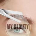 Stainless Steel Eyebrow Scissors with Fixed Comb – Shaping Tool Eyebrow Scissors QXL Default Title
