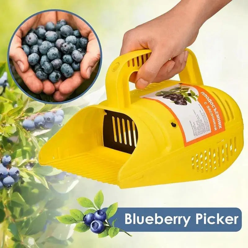 Blueberry Picker Rake with Comb Teeth | Large Capacity Berry Harvesting Tool QXL