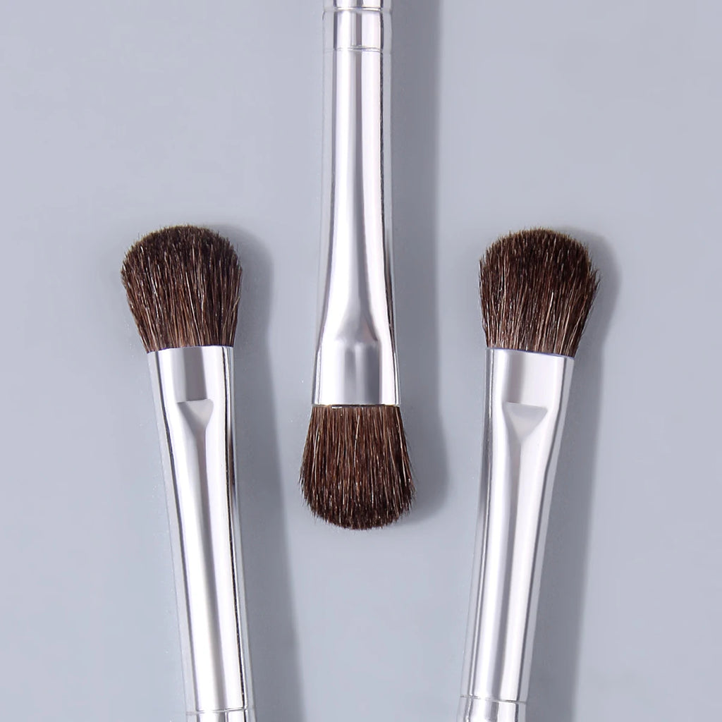 KOSSHOW 3-Pc Horsehair Eyeshadow Brush Set | Wood Handle Eyeshadow Brush Set QXL