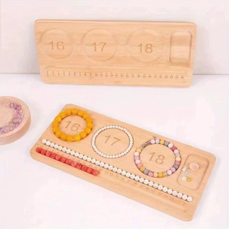 Solid Wood Bead Board for Bracelets | Jewelry Design Tray Jewelry Making Tool QXL
