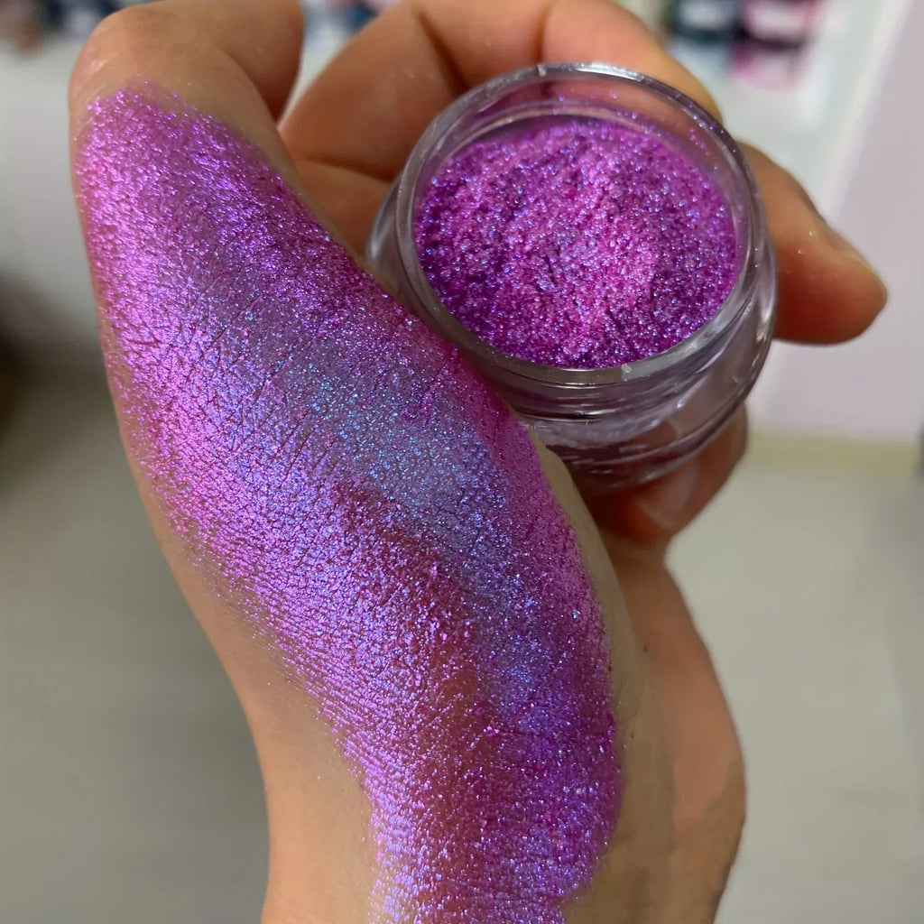 Aurora Chameleon Glitter Powder | Berry Purple Blue Green Cosmetic Glitter Powder QXL