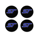 4-Pack 56mm ST Logo Wheel Center Hub Cap Stickers – Waterproof Wheel Center Cap Set QXL Blue