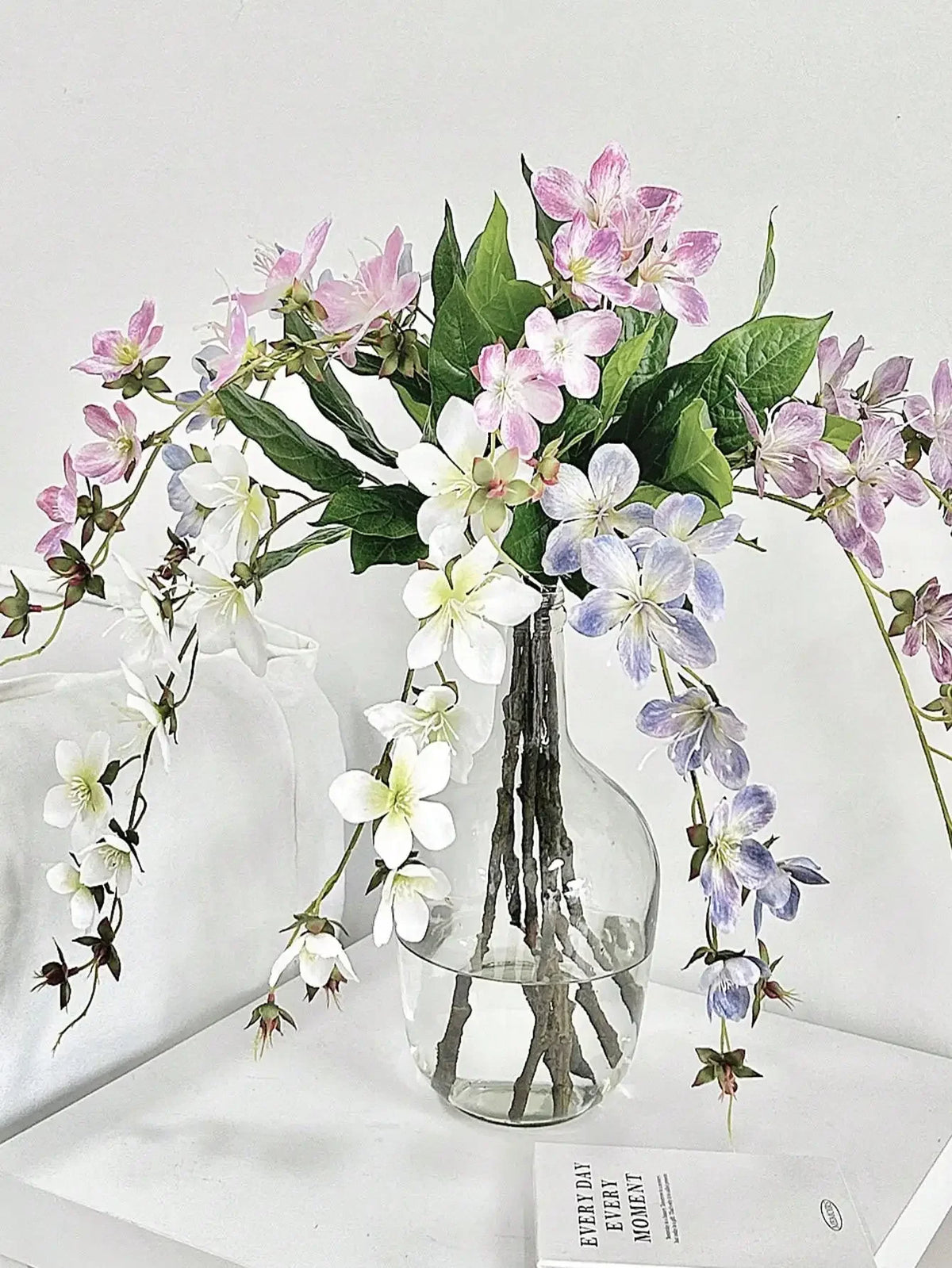 Artificial Jasmine Hanging Silk Flowers | Wedding & Home Decor Artificial Hanging Flowers QXL