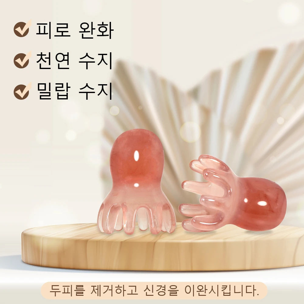 Octopus Scalp Massage Comb | Resin Head Massager Scalp Massage Comb QXL