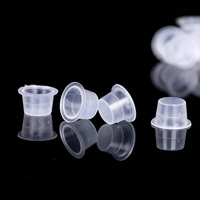 100-Pack Disposable Tattoo Ink Cups S/M/L | Pigment Holders Tattoo Ink Cups QXL