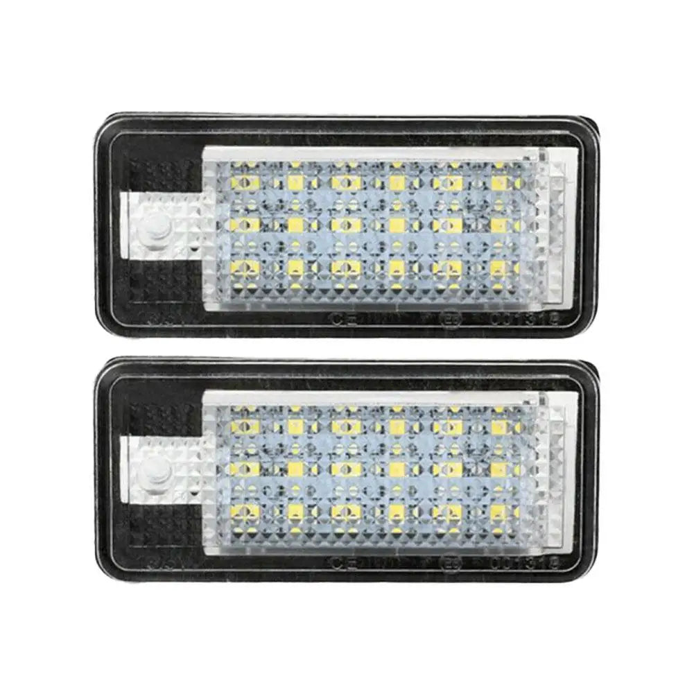 2-Pack LED License Plate Lights for Audi A3 A4 A6 A8 Q7 6500K LED License Plate Light QXL 2pcs