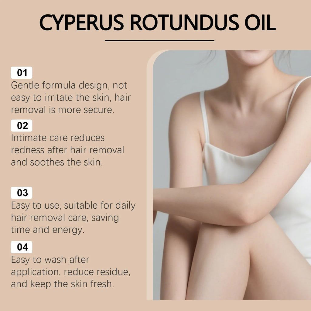 Eelhoe Cyperus Rotundus Oil – Post Hair Removal Body Oil 60ml Hair Removal Oil QXL