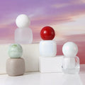 30ml Glass Dropper Bottle | Serum, Essential Oil & Essence Glass Dropper Bottle QXL 30ML White Rubber White Bottle Jade Cap