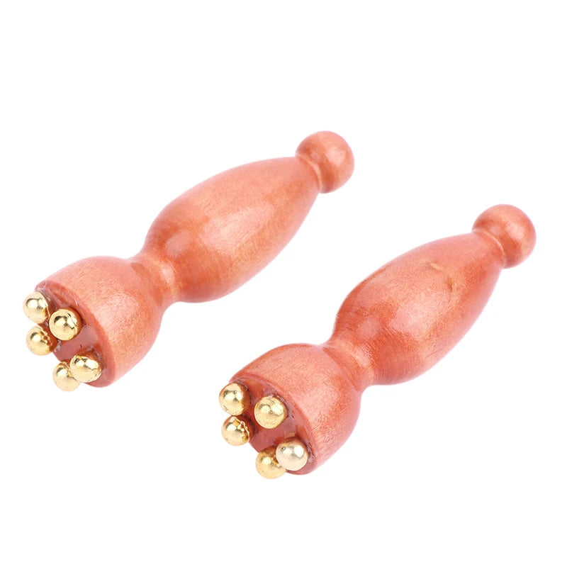 2-Pack Rosewood Gua Sha Eye Massage Sticks | Acupoint Tool Gua Sha Massage Tool QXL