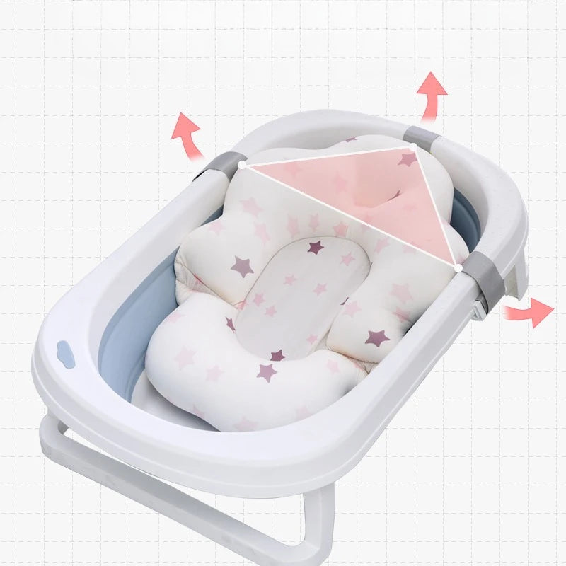 Foldable Baby Bath Support Pad | Newborn Bathing Hammock Baby Bath Support QXL