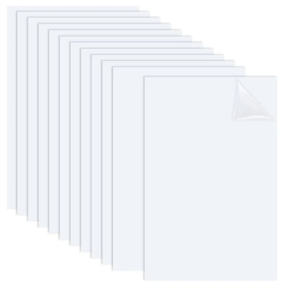 12-Pack White ABS Plastic Sheets 5.9x3.9" 0.5mm | DIY Panels ABS Plastic Sheet QXL AECH04-13392