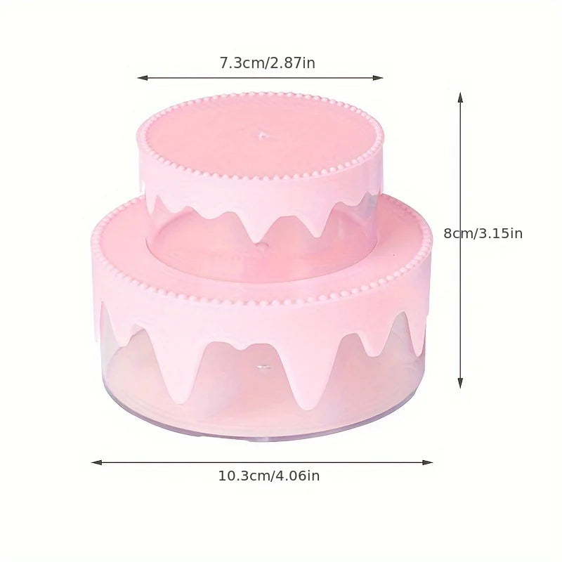 Cake Shape Double-Layer Jewelry & Watch Storage Box Gift Jewelry Storage Box QXL