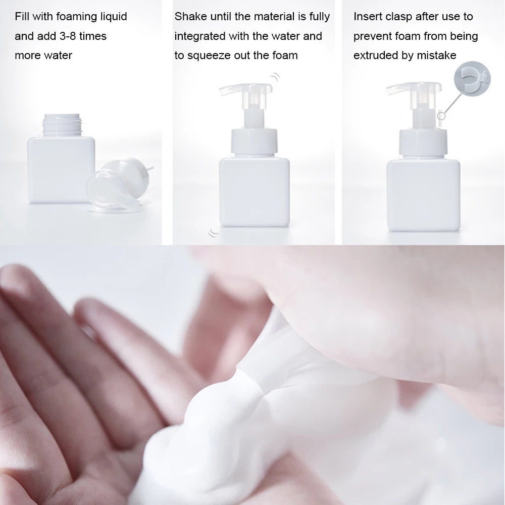 Clear Foaming Soap Dispenser Pump Bottle | 100ml–400ml Foaming Soap Dispenser QXL