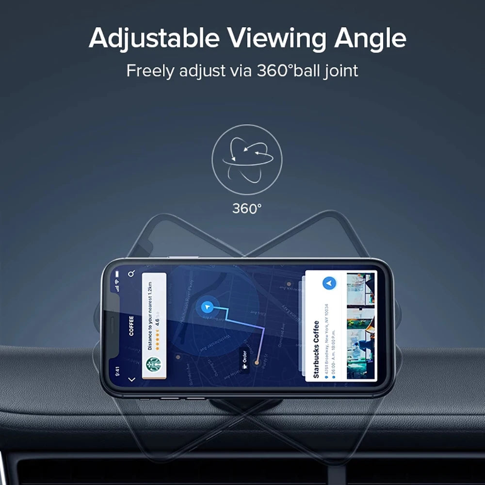 Magnetic Car Phone Mount | Adhesive Dashboard Bracket Car Phone Mount QXL