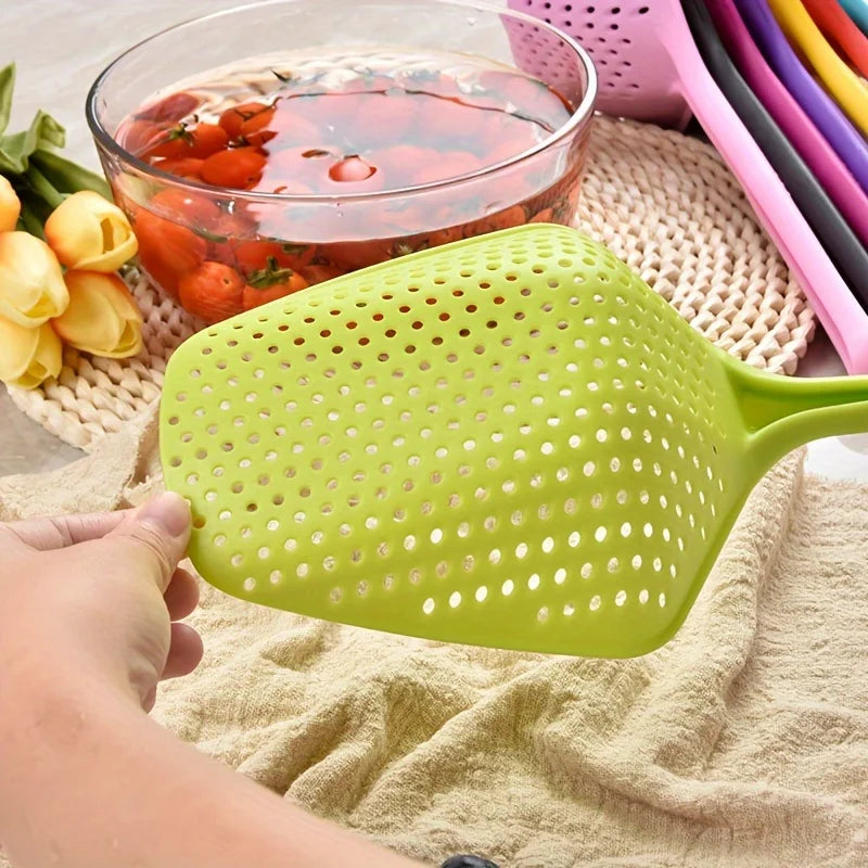 Large Slotted Spoon Strainer | PP Colander Spatula Kitchen Tool Slotted Spoon Strainer QXL