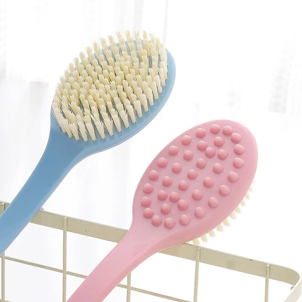 Long Handle Bath Brush | Soft Body Scrubber & Exfoliator Bath Scrub Brush QXL