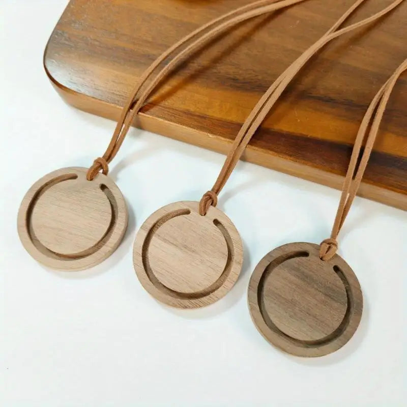Handmade Wood Essential Oil Diffuser Pendant | Car & Home Wood Aroma Diffuser QXL