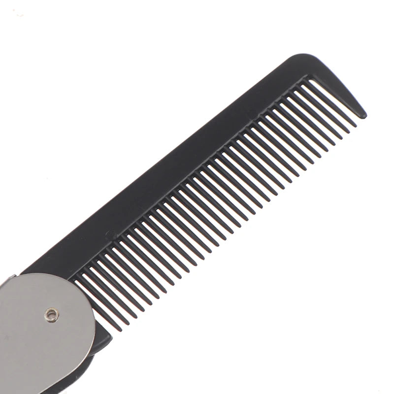 Portable Folding Metal Pocket Comb | Hair & Beard Grooming Folding Pocket Comb QXL onesize