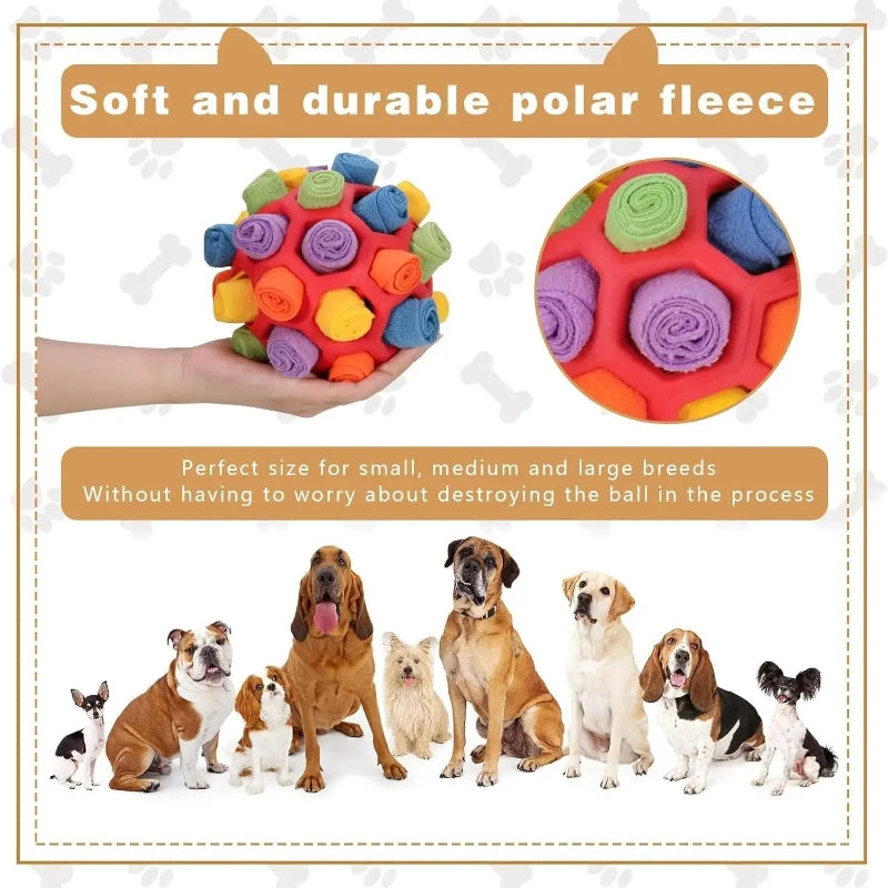 Interactive Dog Snuffle Ball | Slow Feeder Puzzle Toy Dog Puzzle Toy QXL