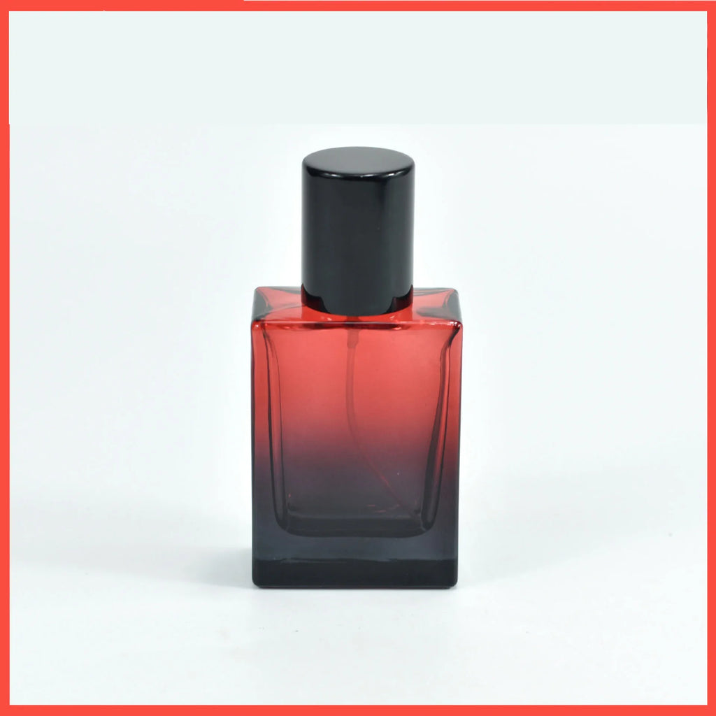 30ml Glass Gradient Perfume Bottle | Refillable Mist Atomizer Perfume Atomizer QXL red and black