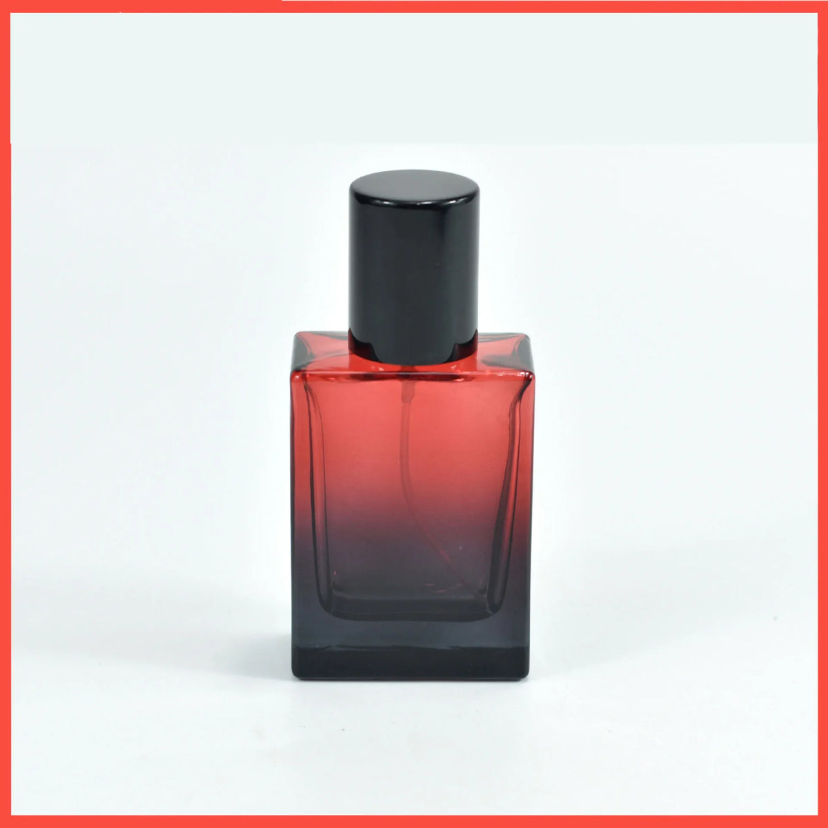 30ml Glass Gradient Perfume Bottle | Refillable Mist Atomizer Perfume Atomizer QXL red and black