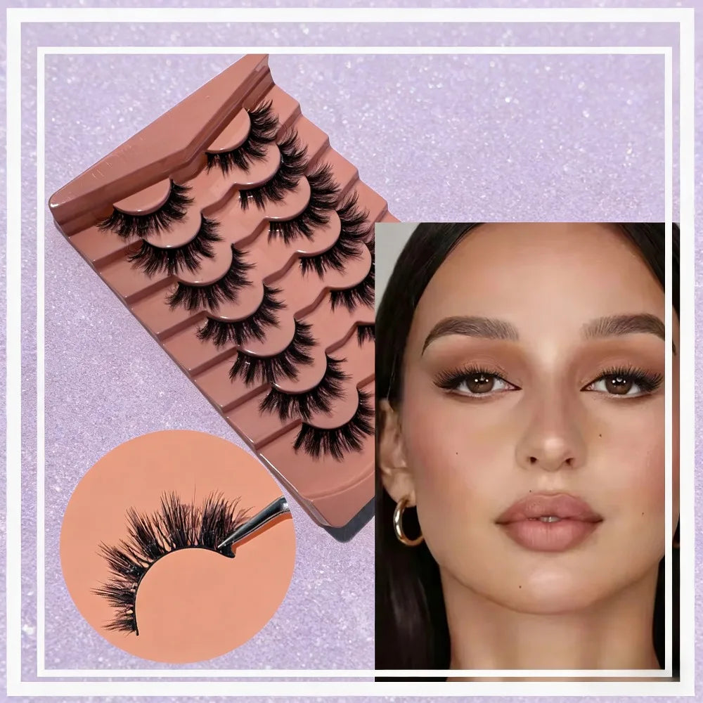 3D Cluster Korean Transparent Stem Lash Kit | Glue & Tweezer False Lash Kit QXL