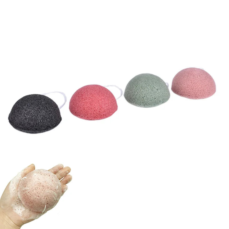 Natural Konjac Face Cleansing Sponge | Gentle Exfoliating Puff Facial Cleansing Sponge QXL