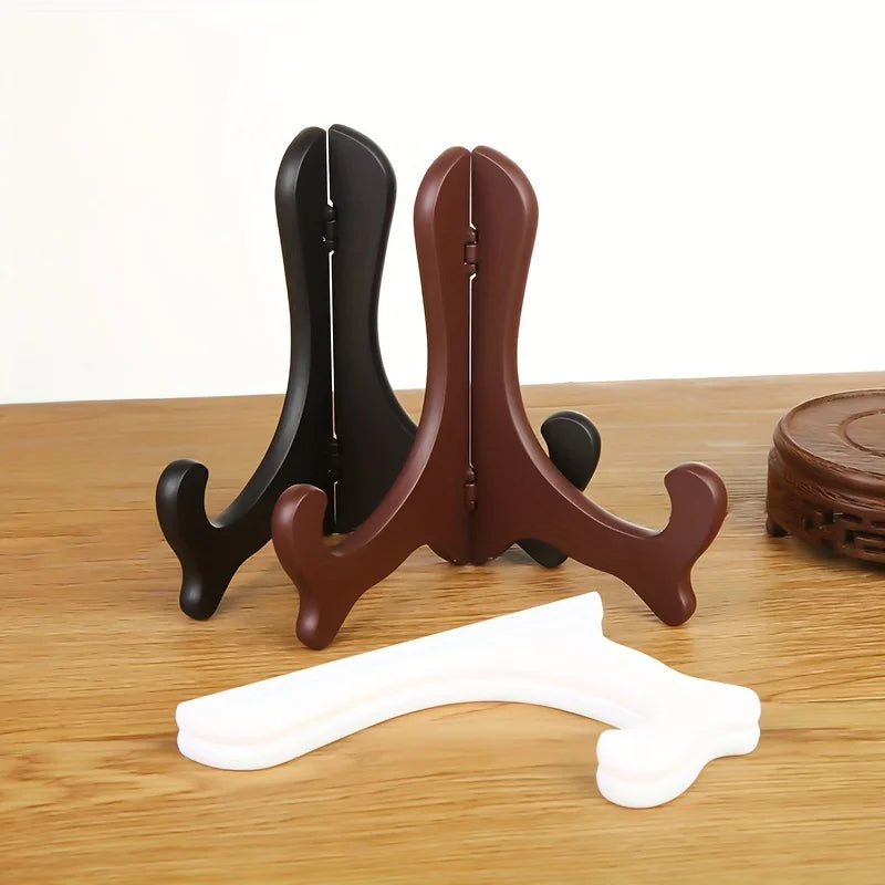 Foldable Transparent Plate Display Stand | Plastic Easel Holder Plate Display Stand QXL