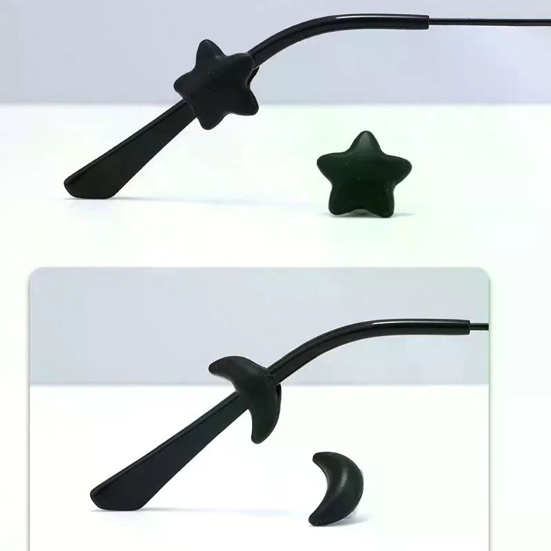 5-Pair Silicone Anti-Slip Ear Hook Grips for Eyeglasses Eyewear Accessories QXL