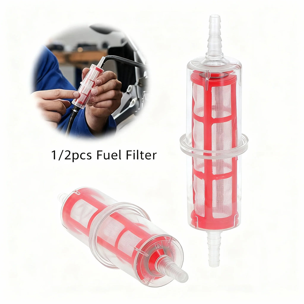 Universal 8–10mm Inline Diesel Fuel Filter | Car & Motorcycle Inline Fuel Filter QXL