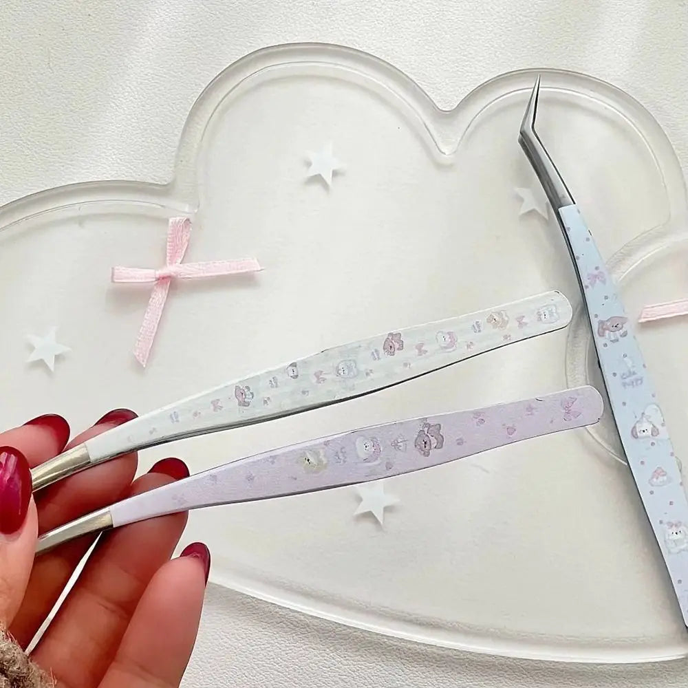 Anti-Static Curved Eyelash Extension Tweezers | Stainless Steel Eyelash Tweezers QXL