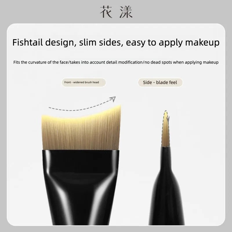 Mermaid Fishtail Foundation Brush | Soft Synthetic Makeup Brush Foundation Brush QXL
