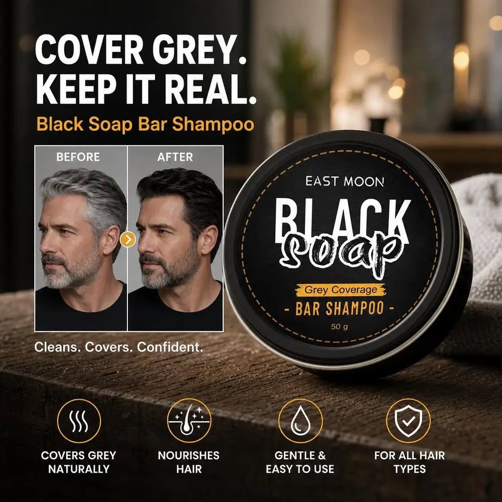 Hair Darkening Shampoo Bar | Gray Coverage & Thickening Hair Darkening Shampoo Bar QXL